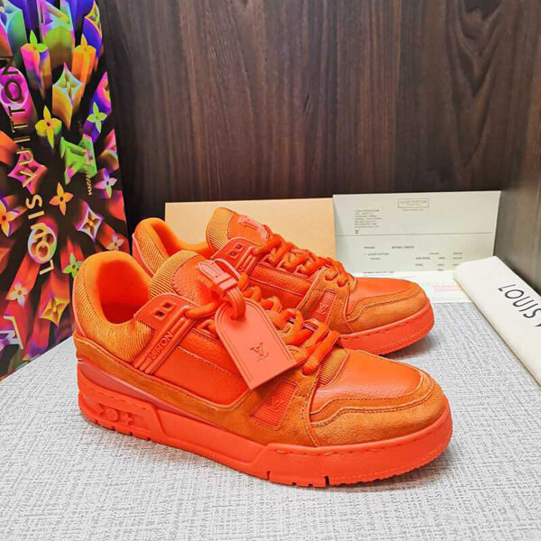 ルイヴィトンスーパーコピー  スニーカー Trainers Orange Virgil AblohM690A73