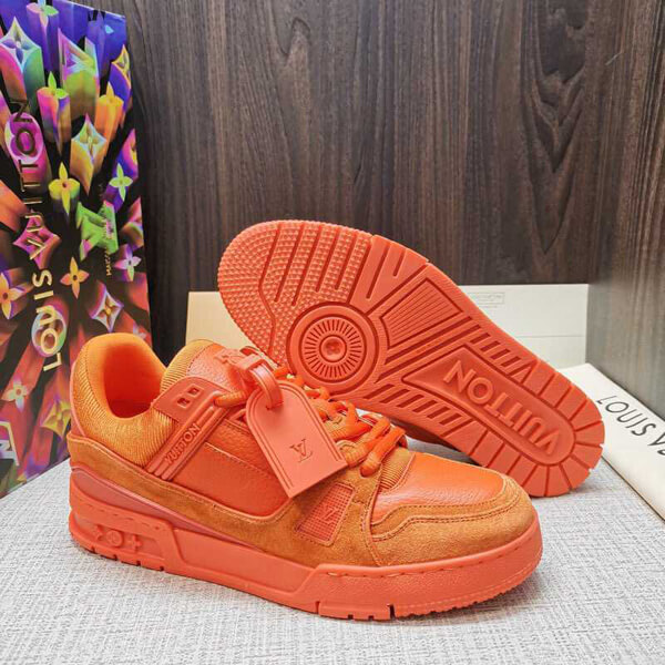 ルイヴィトンスーパーコピー  スニーカー Trainers Orange Virgil AblohM690A73