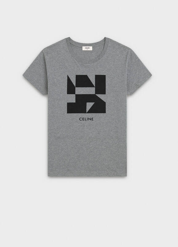 セリーヌスーパーコピー 新作 メンズクルーネックTシャツ INVITATION GEOMETRIQUE 2X308933F.09GB