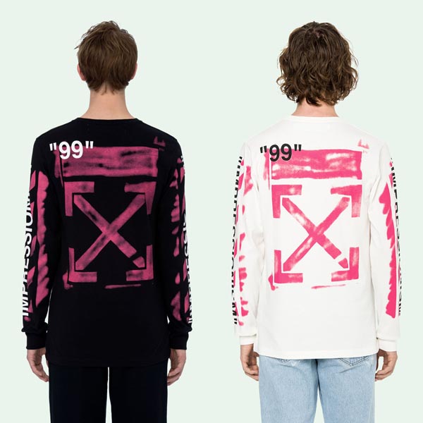 ホワイト オフ ホワイトコピー パーカー 偽物 Off-White 19SS DIAG STENCIL トレーナー_WHITEOMBA025R