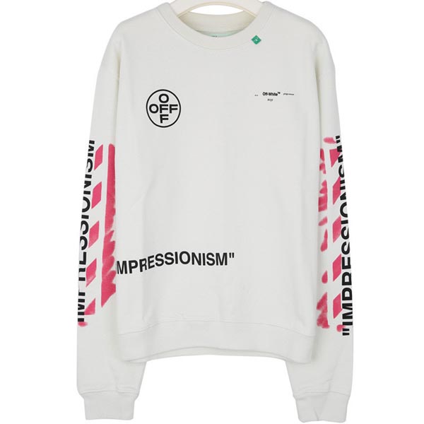 ホワイト オフ ホワイトコピー パーカー 偽物 Off-White 19SS DIAG STENCIL トレーナー_WHITEOMBA025R