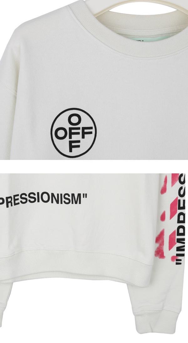 ホワイト オフ ホワイトコピー パーカー 偽物 Off-White 19SS DIAG STENCIL トレーナー_WHITEOMBA025R