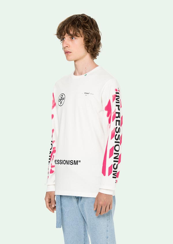 ホワイト オフ ホワイトコピー パーカー 偽物 Off-White 19SS DIAG STENCIL トレーナー_WHITEOMBA025R