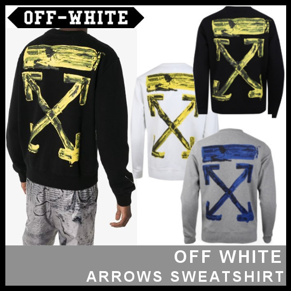 オフ ホワイト コピー東京 トレーナー 偽物【Off-White】ARROWS SWEATSHIRT OMBA025F19E300101060 芸能人