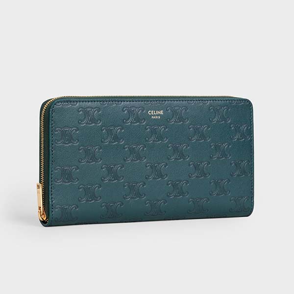 累積売上総額第１位！セリーヌLARGE ZIPPED WALLET_10B553BFU