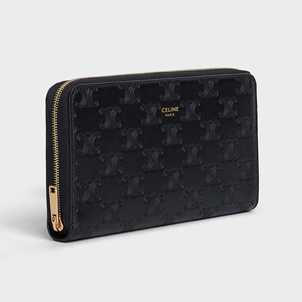 累積売上総額第１位！セリーヌLARGE ZIPPED WALLET_10B553BFU