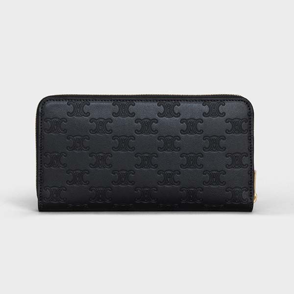 累積売上総額第１位！セリーヌLARGE ZIPPED WALLET_10B553BFU