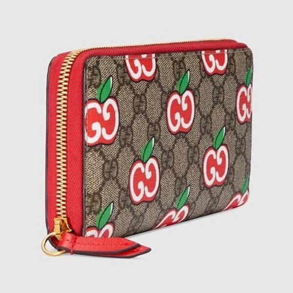 グッチ アップル 財布 コピー【グッチ】GGアップルプリント☆ラウンドファスナー長財布*624880 2EVAG 8646