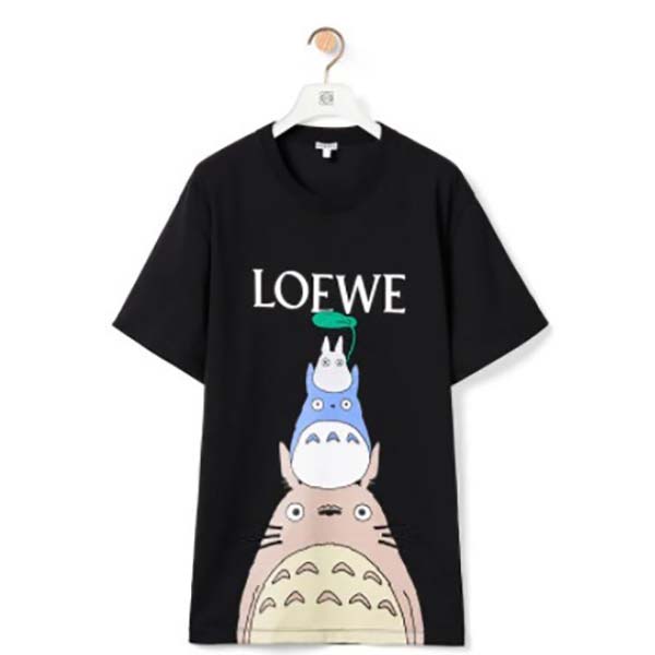 ロエベ トトロ tシャツ コピー ロエベ×となりのコラボ コットンTシャツ【スーパーコピーN級品】 21030514