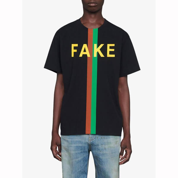 グッチ Tシャツ コピー グッチ FAKE NOT フェイクノット クルーネック 21031001