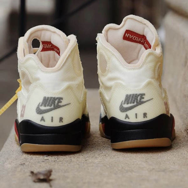 ナイキ × Off-White / Air Jordan5 Sail 偽物エアジョーダン5 セイル 21031506