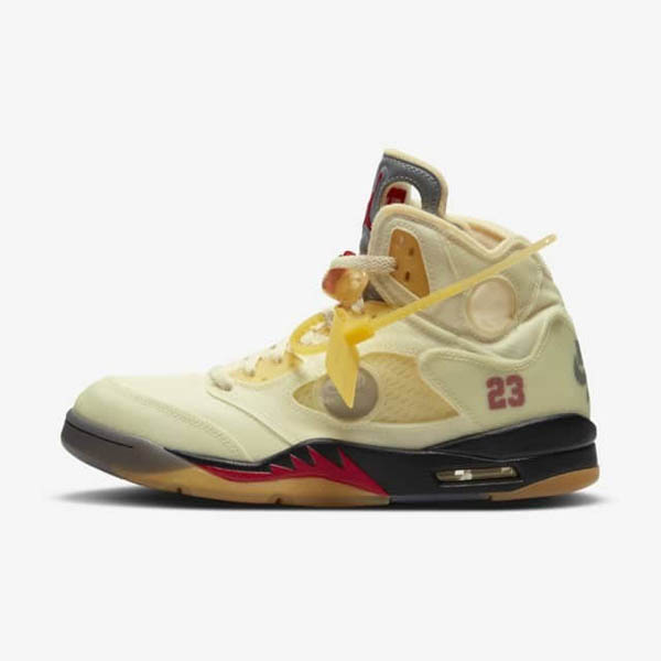 ナイキ × Off-White / Air Jordan5 Sail 偽物エアジョーダン5 セイル 21031506