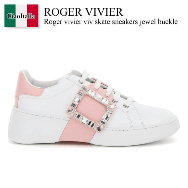 ロジェ・ヴィヴィエ スーパーコピー viv skate sneakers jewel buckle  RVW54229110LXQ0330