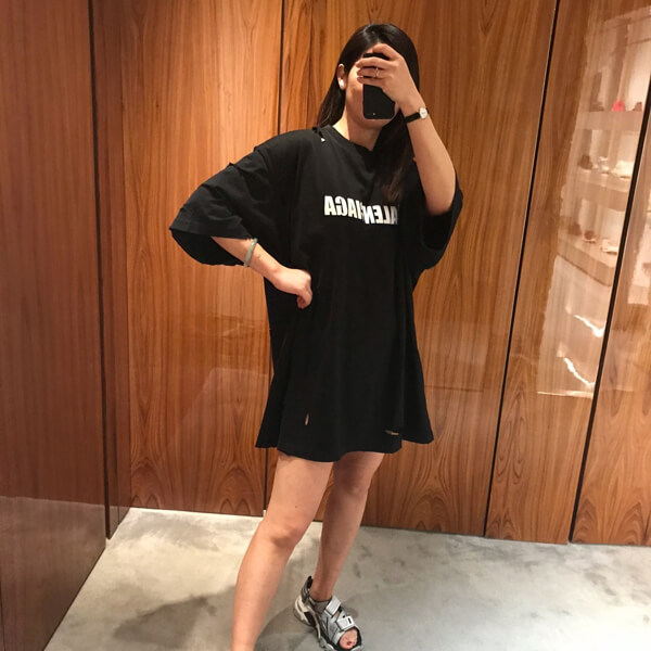 バレンシアガ Tシャツ コピー Boxy CAPS VINTAGE JERSEY Tシャツ 651795TKVB