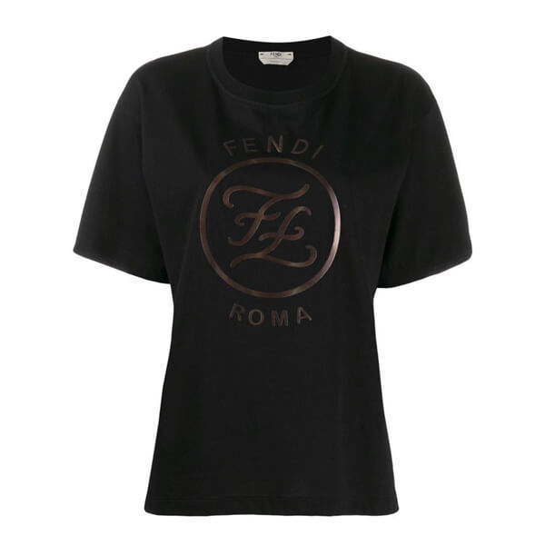 フェンディ - FF KARLIGRAPHY T-SHIRT /FF ロゴプリントTシャツ偽物 FAF073 AA4G F0GMF