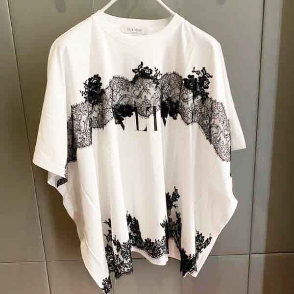 VIP★優待価格【ヴァレンティノ】VLTN コットンジャージー Tシャツ コピー  白VB3MG11B66C