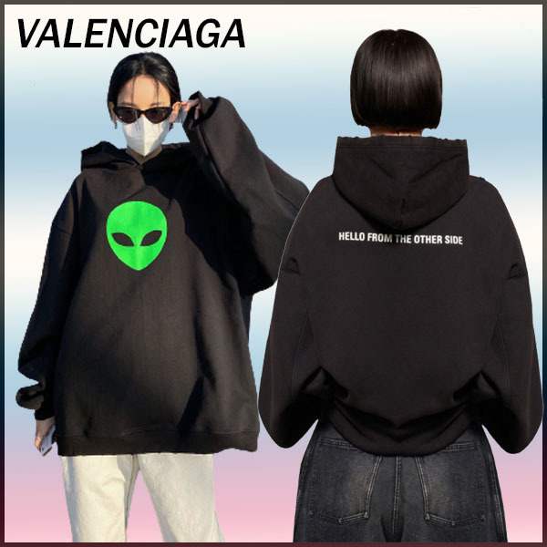 バレンシアガ 21SS スーパーコピー ALIEN Alien Overfit Hoodie 21033014