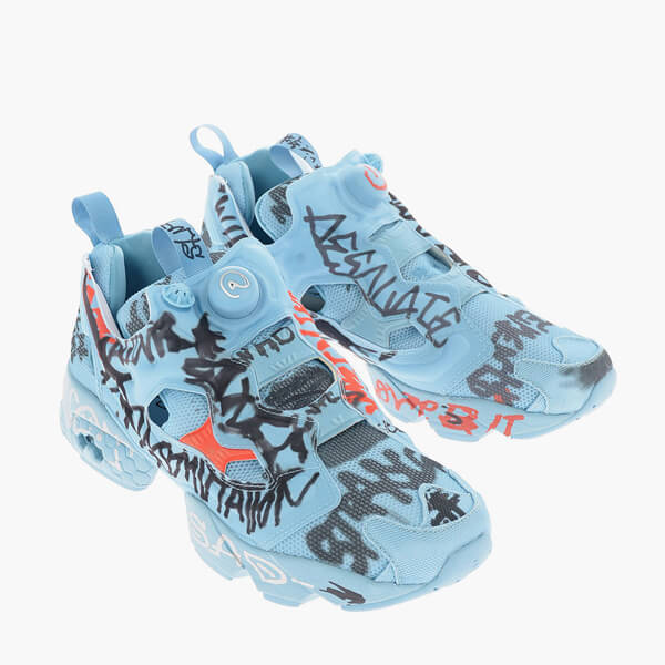 ☆SALE☆ヴェトモンxリーボック コピー Fabric GRAFFITI PUMP FURY Sneakers 21040739