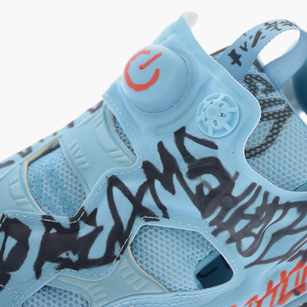 ☆SALE☆ヴェトモンxリーボック コピー Fabric GRAFFITI PUMP FURY Sneakers 21040739