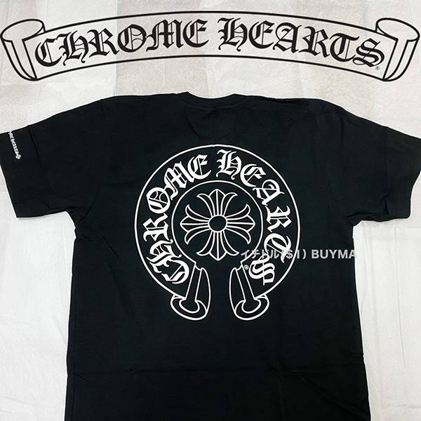 2024新作クロムハーツ クロムハーツ Tシャツ 偽物 CH Horseshoe Tee Black 21042629