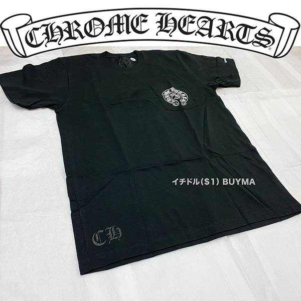 2024新作クロムハーツ クロムハーツ Tシャツ 偽物 CH Horseshoe Tee Black 21042629