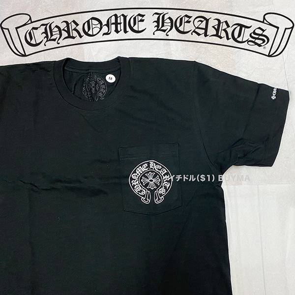 2024新作クロムハーツ クロムハーツ Tシャツ 偽物 CH Horseshoe Tee Black 21042629