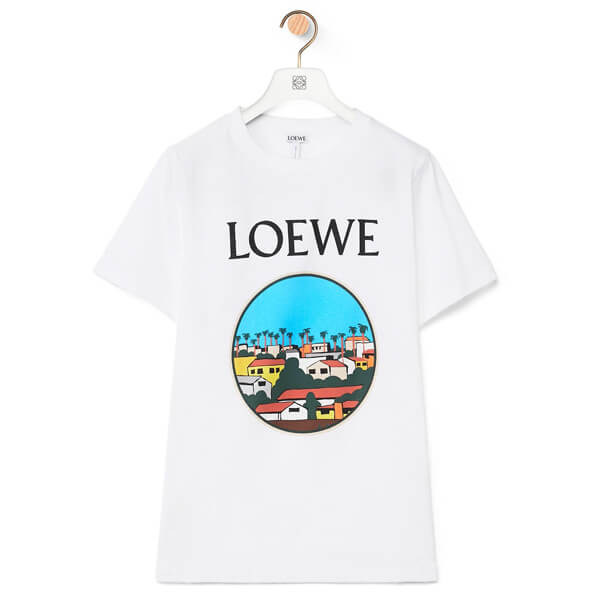 【ロエベ】L.A. シリーズ プリント Tシャツ コピー（コットン） S897Y22X02