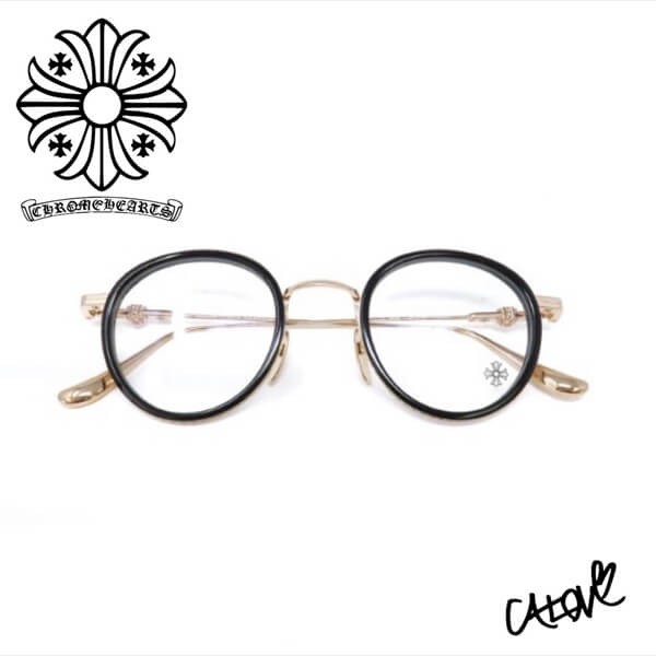 十クロムハーツ メガネ 偽物十【Opti Gush Glasses】CHプラス◆メガネ 21060942