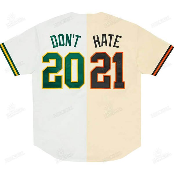 21SS /シュプリーム シャツ 偽物 Dont Hate Baseball Jersey ベースボール シャツ 21060961