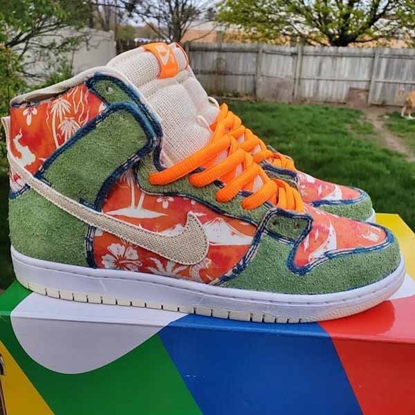 大人気＊ナイキ ダンク コピー SB Dunk High Hawaii＊CZ2232-300＊ハワイ花柄