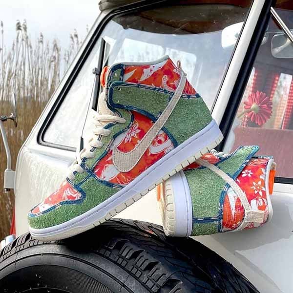 大人気＊ナイキ ダンク コピー SB Dunk High Hawaii＊CZ2232-300＊ハワイ花柄