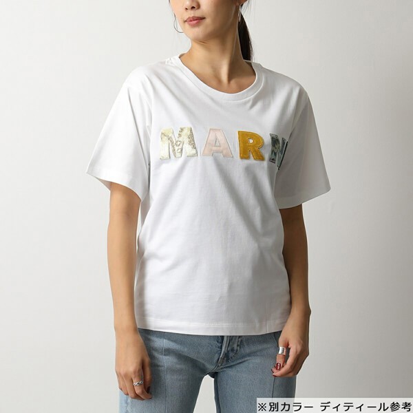 マルニ 半袖 Tシャツ コピー THJEL32ES1 TCY68 ロゴT