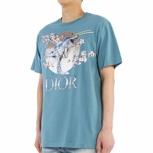 ディオール x Sorayama ロゴプリント Tシャツ 偽物 ☆2色 J602B0533