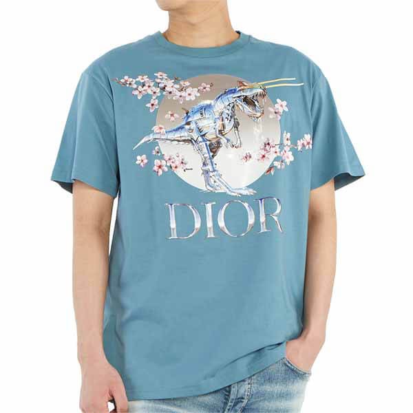 ディオール x Sorayama ロゴプリント Tシャツ 偽物 ☆2色 J602B0533