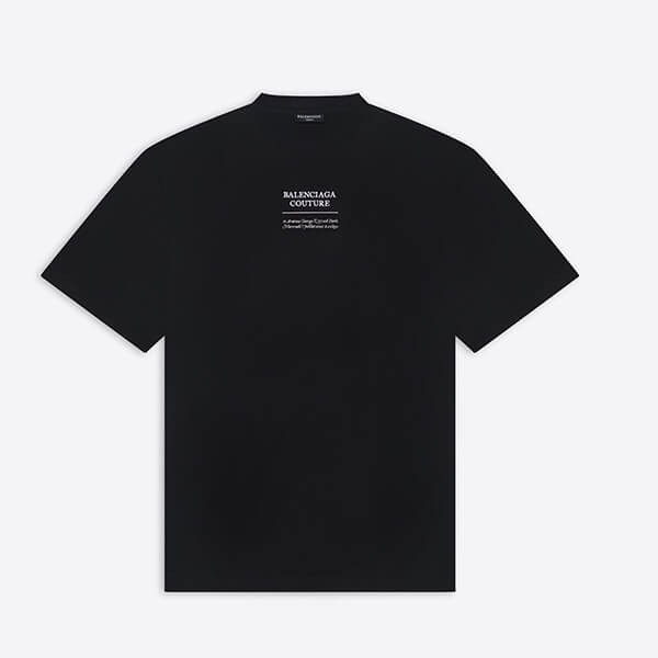 バレンシアガ Tシャツ 偽物★メンズクチュールボクシーTシャツ 651795TJV901070