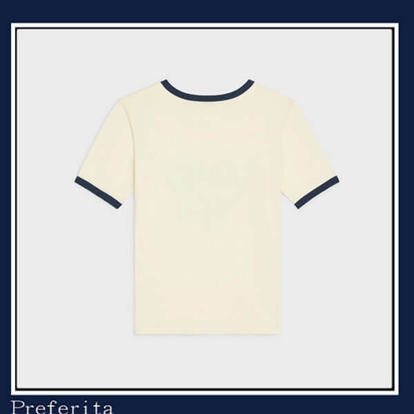 【セリーヌ】PARIS Tシャツ 偽物 コットンジャージー 半袖 2X855501F.24PN