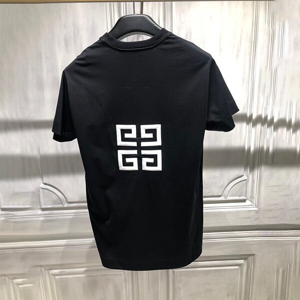 21SS【ジバンシィ Tシャツ コピー】GIVENCH ロゴ 4Gエンブレム Tシャツ BM71543Y6B-001