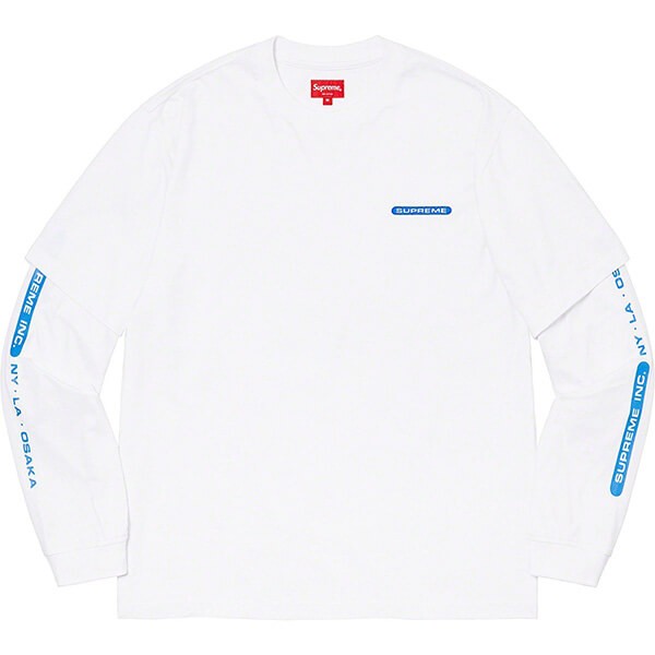 21SS シュプリーム スーパーコピー パネル ロングスリーブ Tシャツ Paneled L/S 21072938