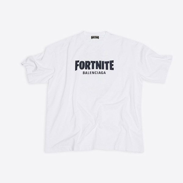 2021 バレンシアガ Tシャツ 偽物 Fortnite©EPIC GAMES ロゴの刺繍 612966TLVO36506