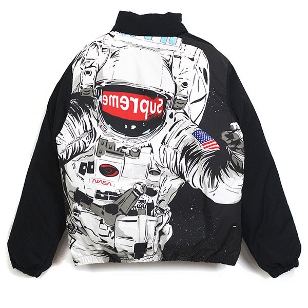 シュプリーム コピー 16AW Astronaut Puffy Jacket 黒 Size MEDIUM(ピン付き)21101204