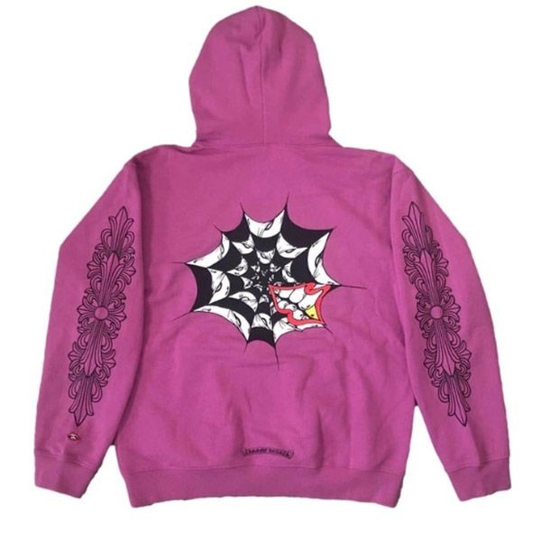 ★入手困難レア!クロムハーツ×Matty Boy Spider Web Hoodie 21102023