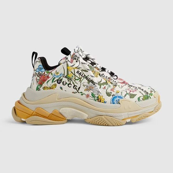 【バレンシアガ x グッチ】 Triple S ウィメンズ スニーカー 偽物 677195UL1108461