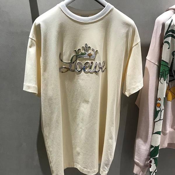 ロエベ ハーバリアム ロゴ Tシャツ 偽物 S800Y22X02