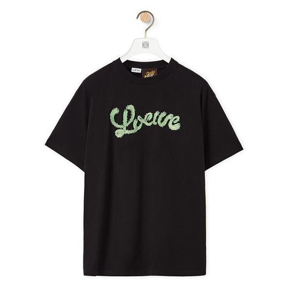 2022SSNEW【ロエベ】ロゴ入り サボテンモチーフTシャツ 偽物 S616Y22J02