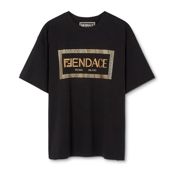 【フェンディACE】待望のコラボ発売！フェンディ×VERSACE Tシャツ コピーFY1144AKDVF0QA1