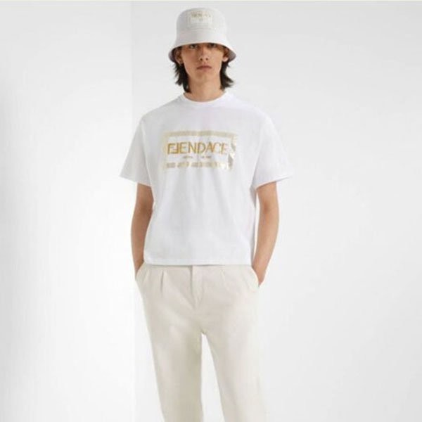 【フェンディACE】待望のコラボ発売！フェンディ×VERSACE Tシャツ コピーFY1144AKDVF0QA1