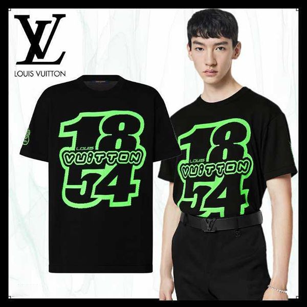 ★​ルイヴィトン LV 1854 グラフィックニットTシャツ 偽物 1AAGO2