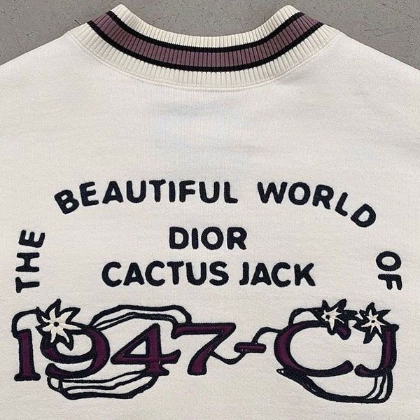 可愛いディオール×Travis Scott★CACTUS JACK ディオール コピー パッチ付きスウェット283J634A0531_C084