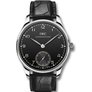 IWC IW545407 ポルトギーゼ　ハンドワインド　SS/レザー (ブラック)