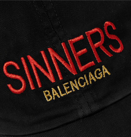 新作 バレンシアガスーパーコピー SINNERS ロゴ ベースボールキャップ 8102706